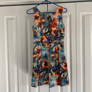Sleeveless Floral Boutique Dress